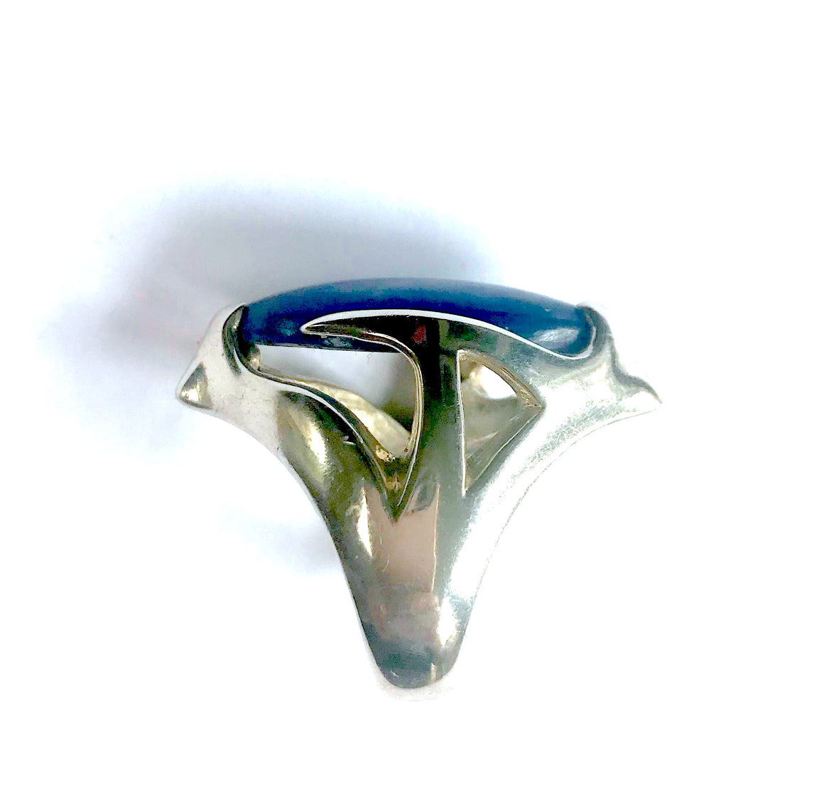 KYANITE SILVER POWER PINKY URSA RINGS